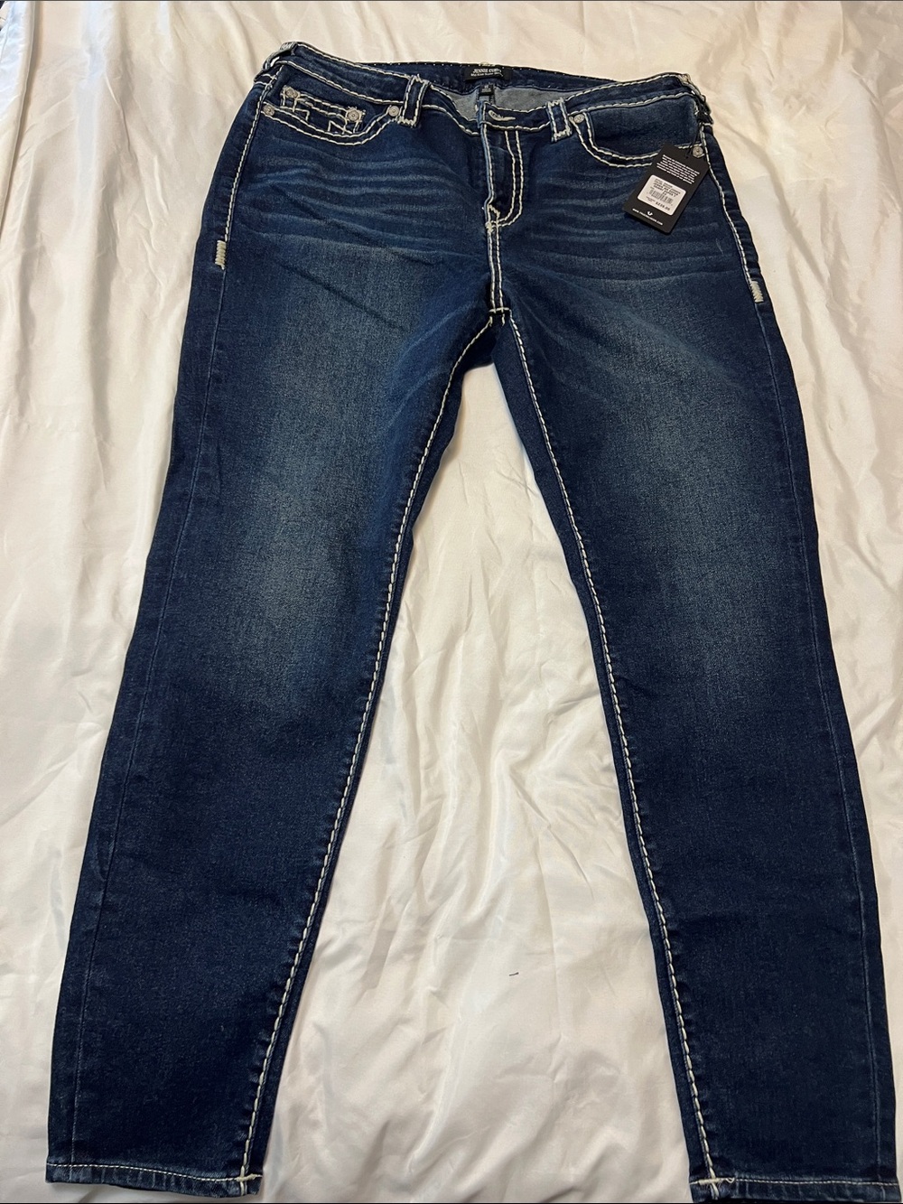 True Religion Women's Dark Indigo Skinny Jeans